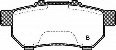 OPEN PARTS bpa023352 -  Комплект тормозных колодок, дисковый тормоз